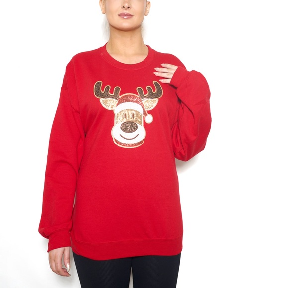 NWT Reindeer SequinCrewneck - Picture 5 of 5